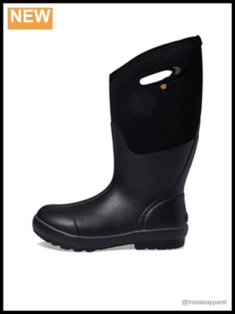Waterproof Insulated Wide Calf Pull-On Snow Boots Rubber Neoprene